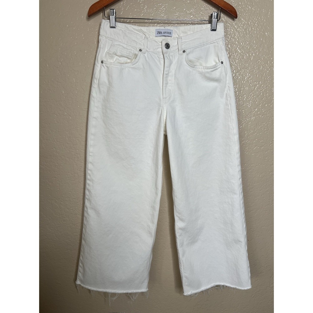 ZARA Women's Wide Leg Jeans High Waisted Size 4